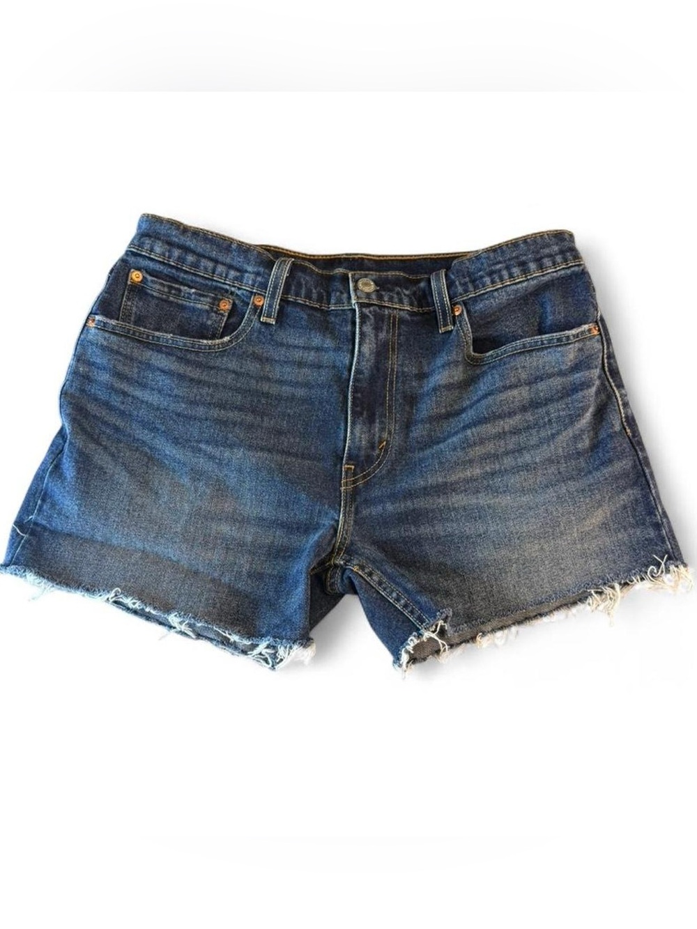 Levi’s 502 High Rise Denim Cutoff Shorts Blue 33